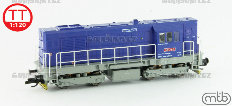 TT - Dieselov lokomotiva 740 749 - Metrans (analog) #1