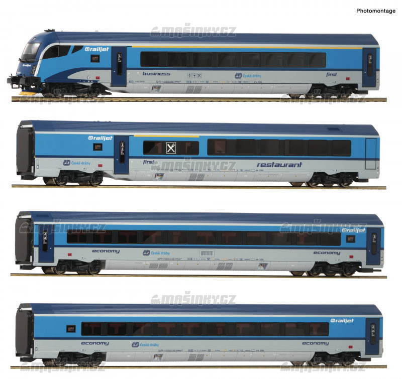H0 - tydln set voz Railjet s dcm vozem - D (analog) #1