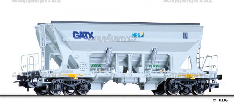 H0 - Vz na sypk hmoty Faccns - GATX / Nordic Rail Service / Basalt AG #1