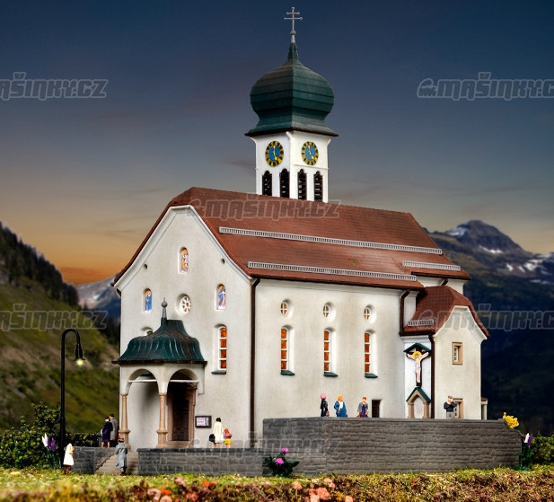 N - Kostel Wassen u Gotthardbahnu #2