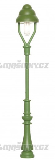H0 - Plynov lampa - zelen - LED tepl bl #1