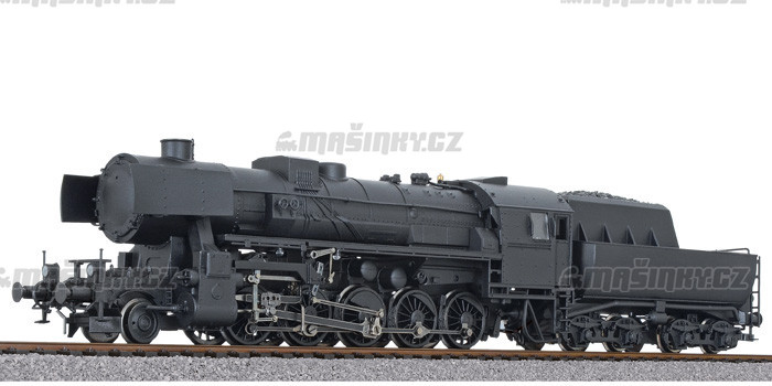 H0 - Parn lokomotiva BR52 (555 SD) v neutrlnm ernm proveden bez popis (analog) #1