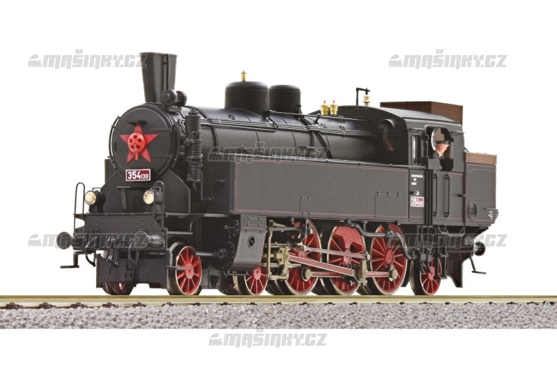 H0 - Parn lokomotiva 354.130 (Vudybylka) - SD (analog) #1