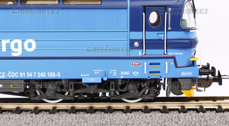 H0 - Elektrick lokomotiva 240 "lamintka" - D Cargo (analog) #6