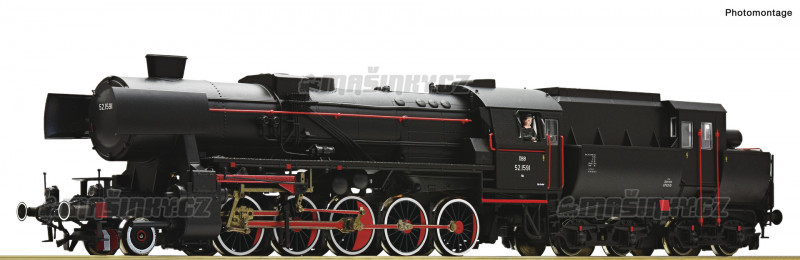 H0 - Parn lokomotiva 52.1591 - BB (DCC,zvuk) #1