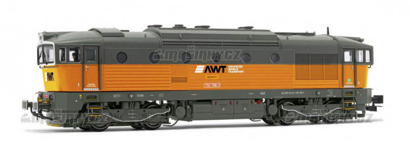 H0 - Dieselov lokomotiva ady D.753.7 - AWT (analog) #1