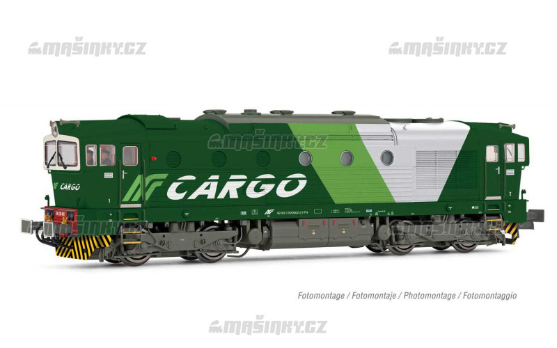 H0 - Dieselov lokomotiva DE 520 Brejlovec - NordCargo (DCC, zvuk) #1