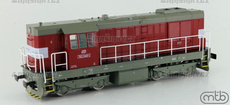 H0 - Dieselov lokomotiva ady 742 044  - D (analog) #4