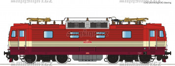 H0 - Elektrická lokomotiva S 499.2002 - ČSD (analog)