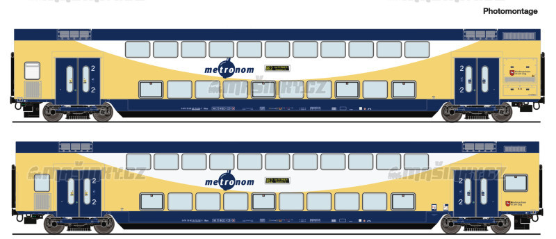 H0 - Set dvou patrovch voz 1./2 a 2. tdy DBpza - Metronom #1