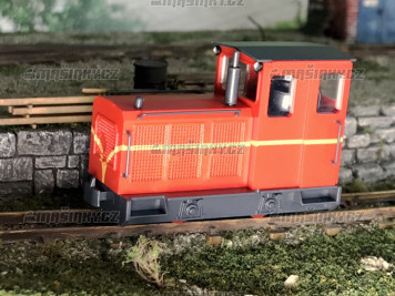 H0e - Dieselov lokomotiva Schma Salzburg - erven (analog)