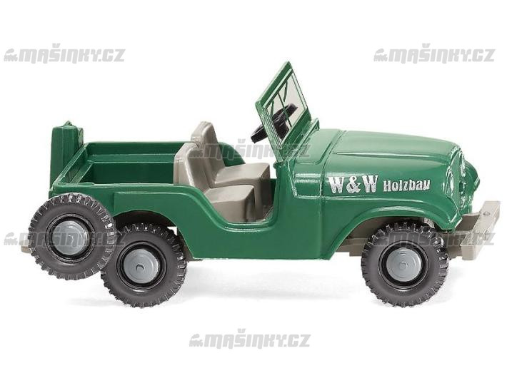 H0 - Jeep "W & W Holzbau" #1