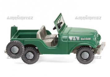 H0 - Jeep "W & W Holzbau"
