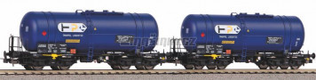 H0 - Set 2 cisternovch voz 406Ra Zaes, 'Tankpol Log.', PKP