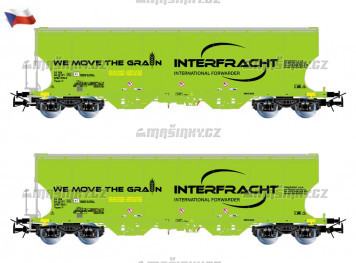 H0 - Set dvou vozů na obilí -  CZ - Interfracht
