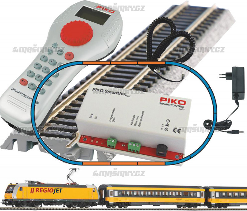 H0 - Digitln set Regiojet s ovldnm Piko SmartControl  light #1