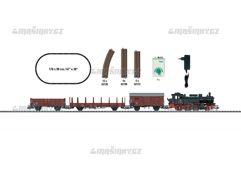 H0 - Startovac set nkladn vlak s parn lokomotivou - DB (analog) #1