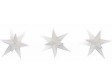 H0 - 3 zářící vánoční hvězdy - bílé