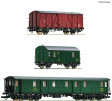 H0 - Set tří vozů stavebního vlaku - ČSD