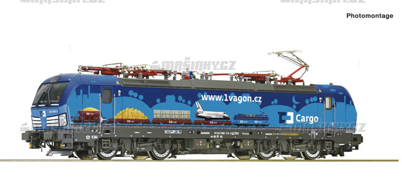 H0 - Elektrick lokomotiva ady 383 006-4 - D Cargo (analog) #1