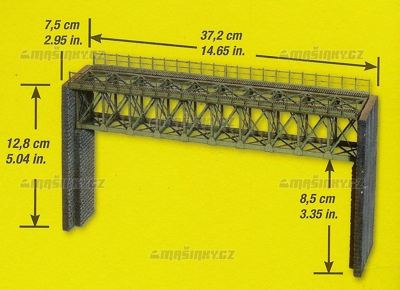 H0 - Ocelov most ezan Laserovou technologi - 37,2 cm #3