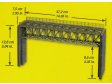 H0 - Ocelov most ezan Laserovou technologi - 37,2 cm