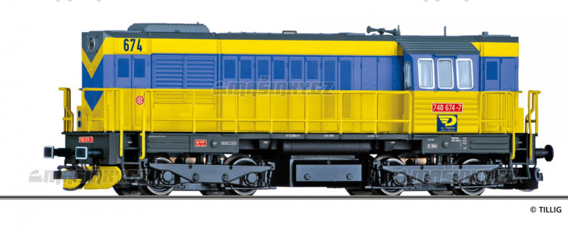 TT - Dieselov lokomotiva 740  -OKD Doprava a.s. (CZ) (analog) #1
