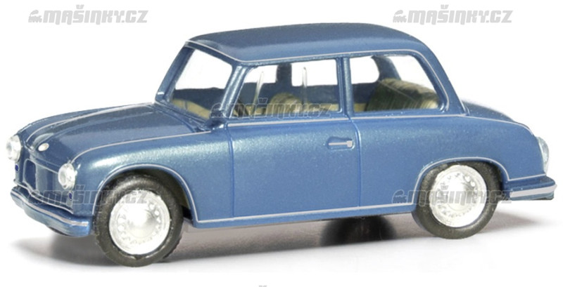 H0 - AWZ P70 sedan, ziv modr #1