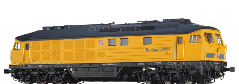 N - Dieselov lokomotiva BR 233 - DB Bahnbau Gruppe (analog) #1