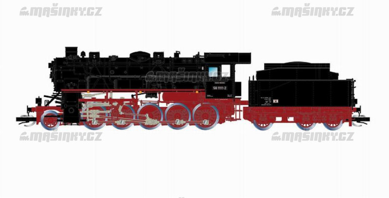 TT -  Parn lokomotiva 58 1111-2 - DR (DCC,zvuk) #1