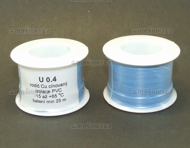 Drt modr U 0,4  Cu cnovan - izolace PVC - 25 m #1