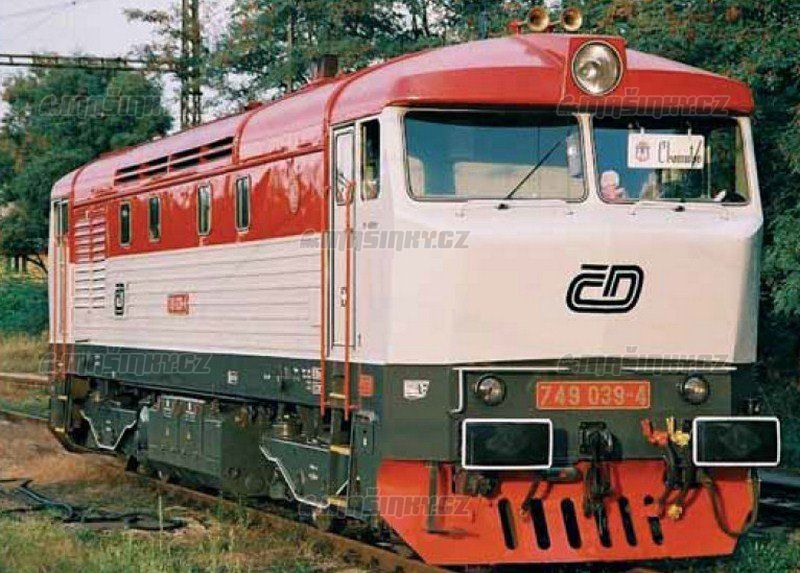 TT - Dieselov lokomotiva ady T 749 - D (erven/ed) #1