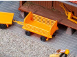 H0 - 2 nádražní vozíky, oranžové