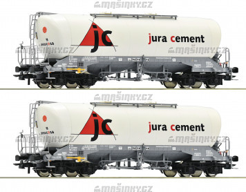 H0 - Set dvou kotlovch voz Uacns - jura cement