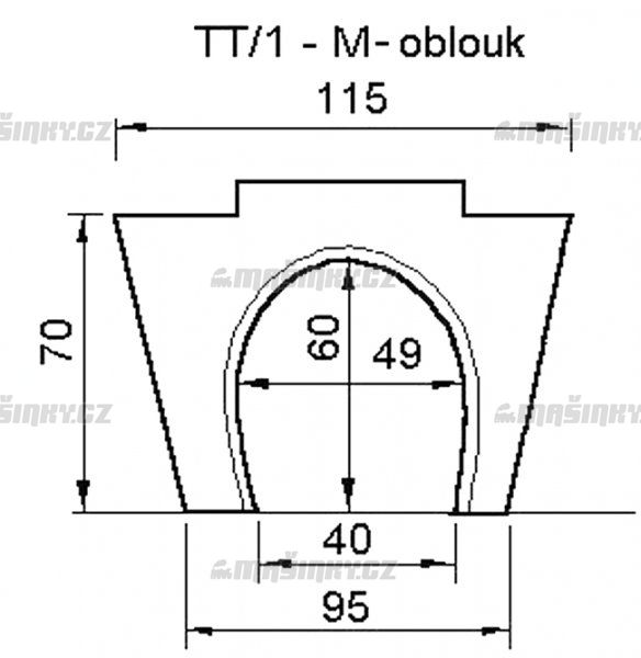TT -  Tunelov portl 1 kolejn - oblouk - motorov trakce #3
