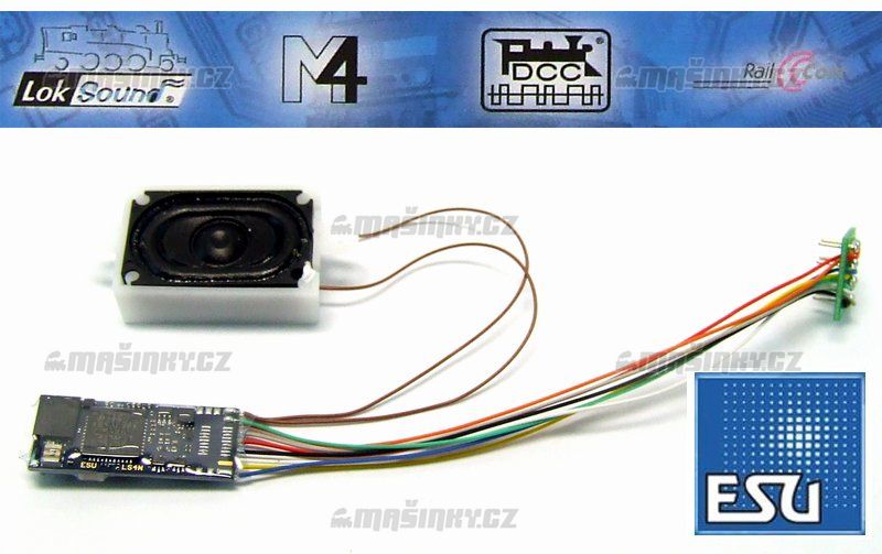 H0 TT N  - LokSound V4.0 micro - zvukov dekodr, 8-plov konektor NEM652 na vodich #1