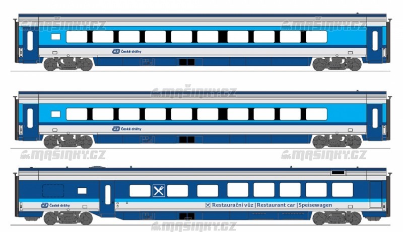 N - Tdln jednotka voz RailJet 1. + 2.tda a jdeln vz  - D #1