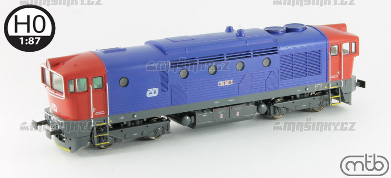 H0 - Dieselov lokomotiva 755 001 - D (DCC, zvuk) #1