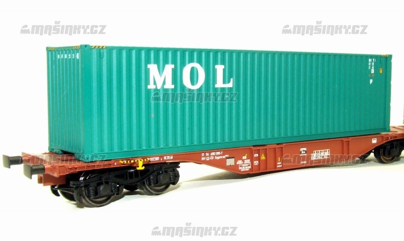 H0 - Souprava ploinovch voz Sggmrss/90 s kontejnery  MSC a MOL - D CARGO #4