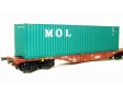 H0 - Souprava ploinovch voz Sggmrss/90 s kontejnery  MSC a MOL - D CARGO