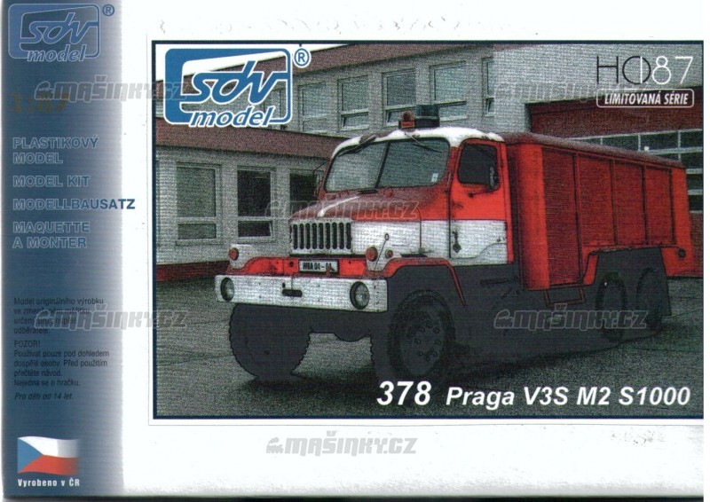 H0 - Praga V3S M2 S1000, pnov hasisk automobil #1