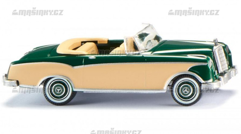 H0 - MB 220 S Cabrio - mechov zelen #1