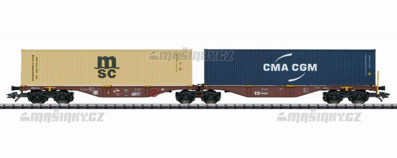 H0 - Set dvou kontejnerovch voz Sggrss 80 - CD Cargo a.s. #1