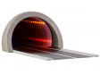 H0 - Silniční tunel, moderní s LED zrcadlovým efektem