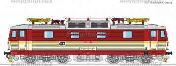 H0 - Elektrická lokomotiva 371 0002-7 - ČD (DCC,zvuk)