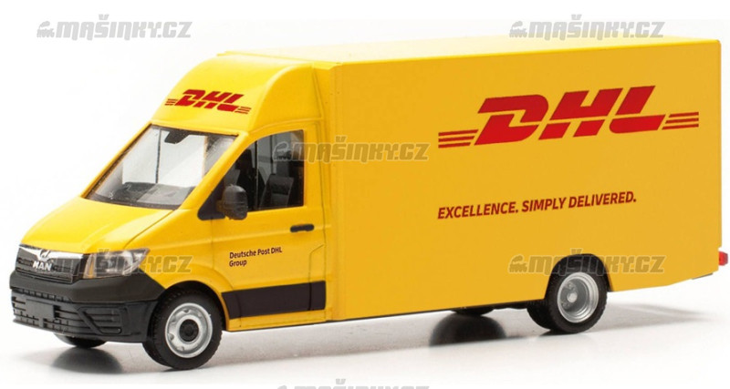 H0 - MAN TGE vozidlo pro distribuci balk "Deutsche Post / DHL" #1