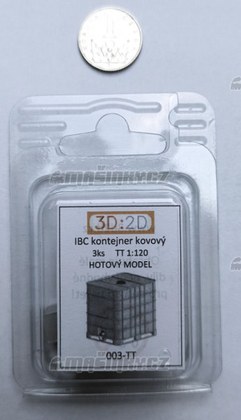 H0 - Kovov IBC kontejner, lakovan, 3ks #3