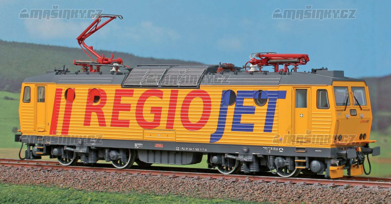 H0 - Elektrick lokomotiva ady 162.117 - RegioJet (analog) #1