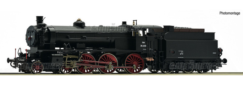 H0 -Parn lokomotiva Rh 38, BB  (DCC, zvuk) #1