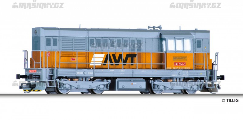 TT - Dieselov lokomotiva ady 740 der AWT a.s. (CZ) (analog) #1